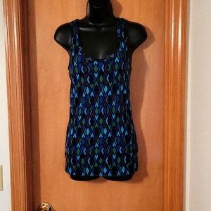 Women's XL Jewel Tone Printed Tank Top.